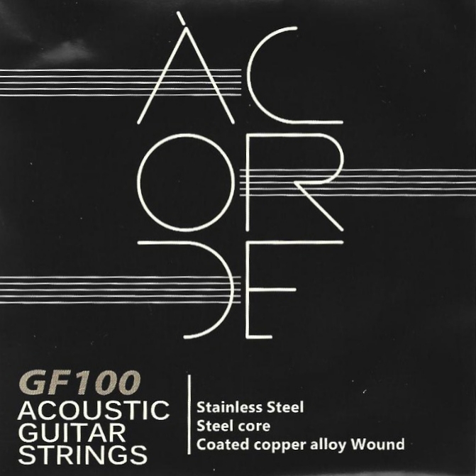 Encordado A-Corde GF100 Acorde Acoustic Guitar Strins Front