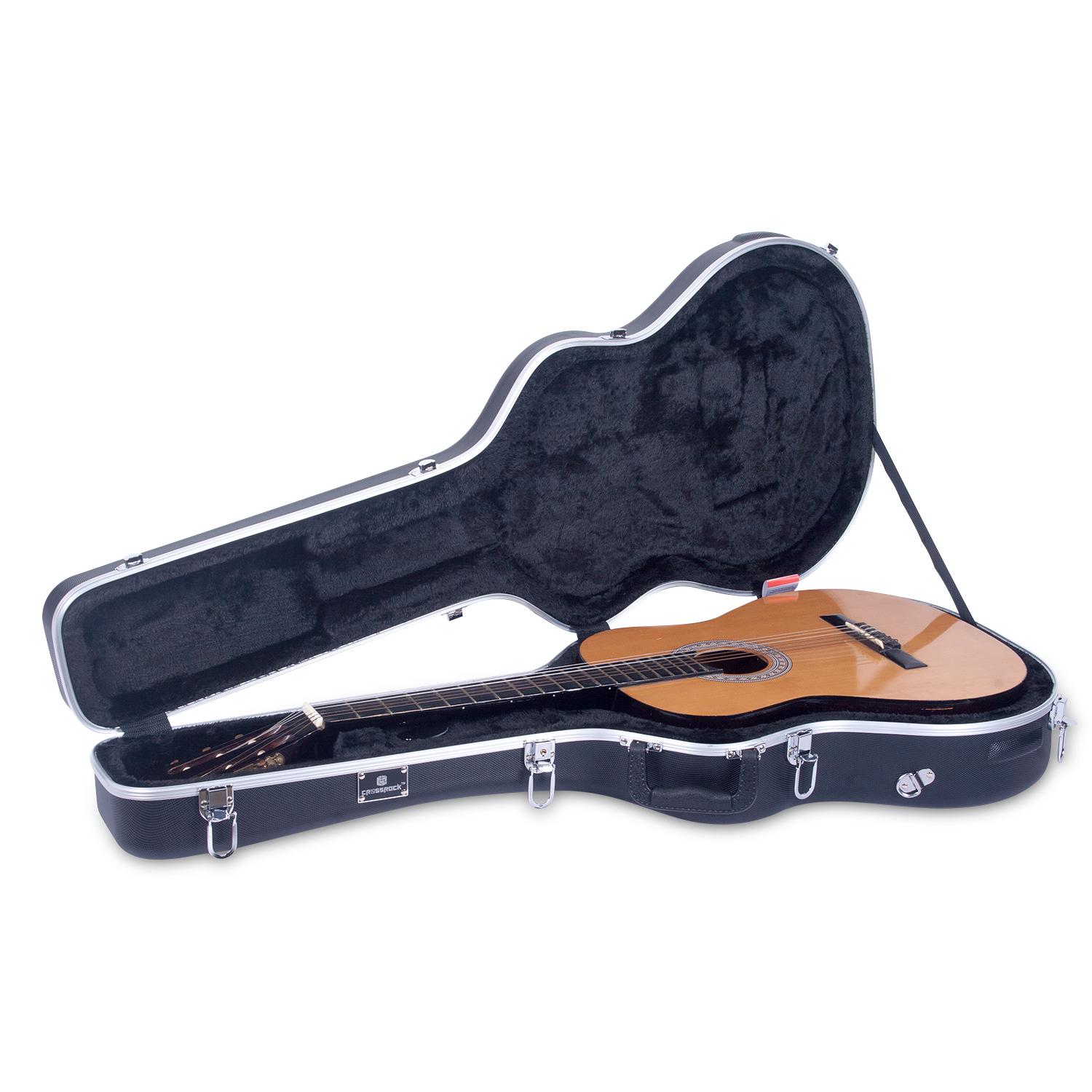 Estuche Crossrock CRA860DBK Fibra Estireno Guitarra Folk
