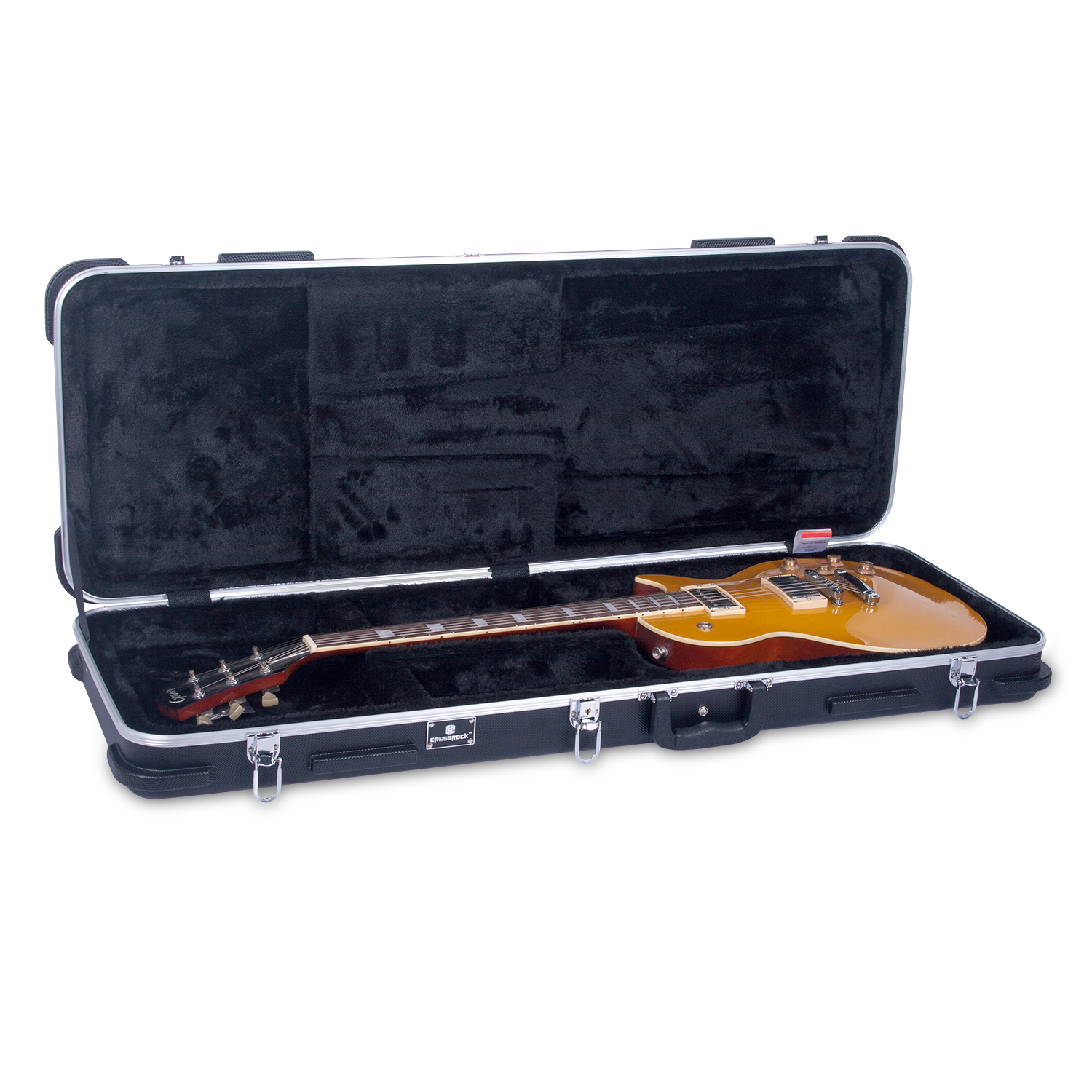 Estuche Crossrock CRA860EBK Fibra Estireno Rectangular Guitarra Eléctrica