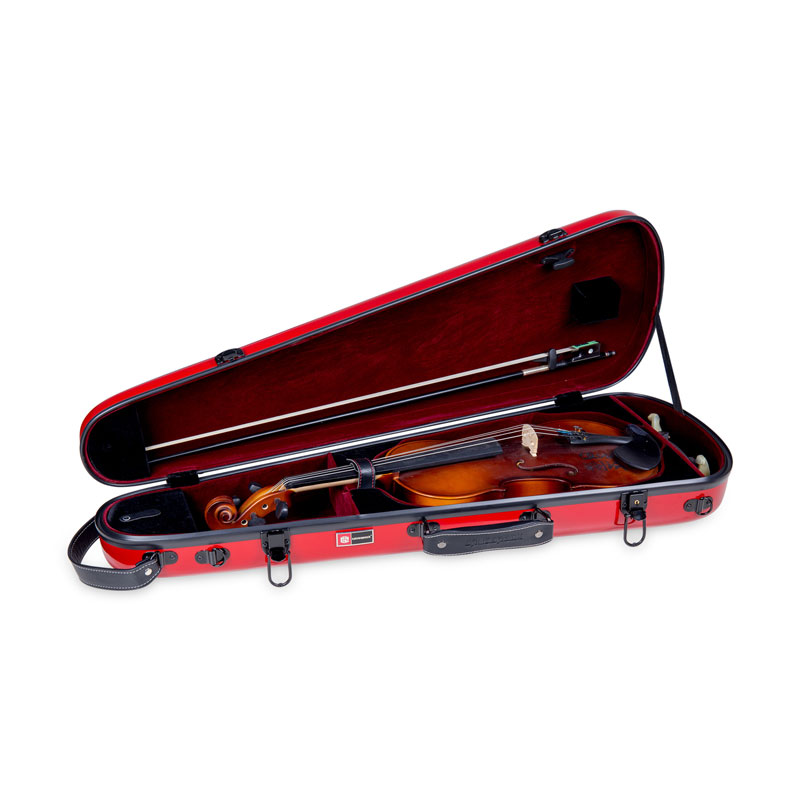 Estuche Crossrock CRF1020VRD Fibra Vidrio Triangular Rojo