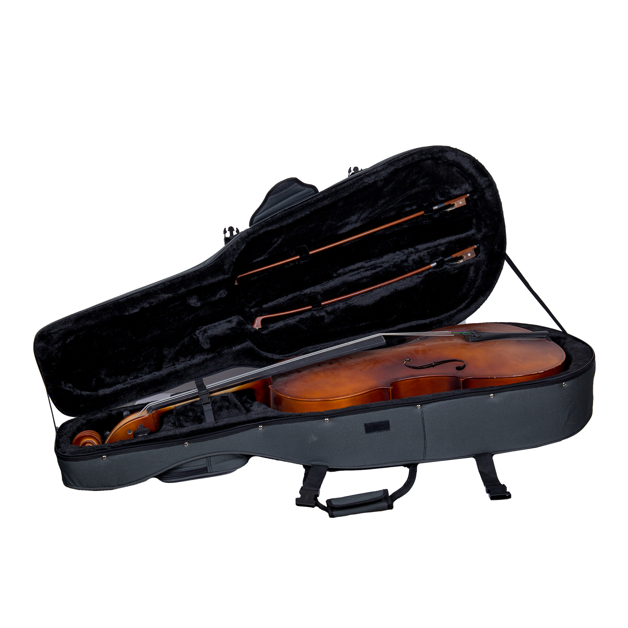 Estuche Crossrock CRP200CEFGY Semiduro para Cello