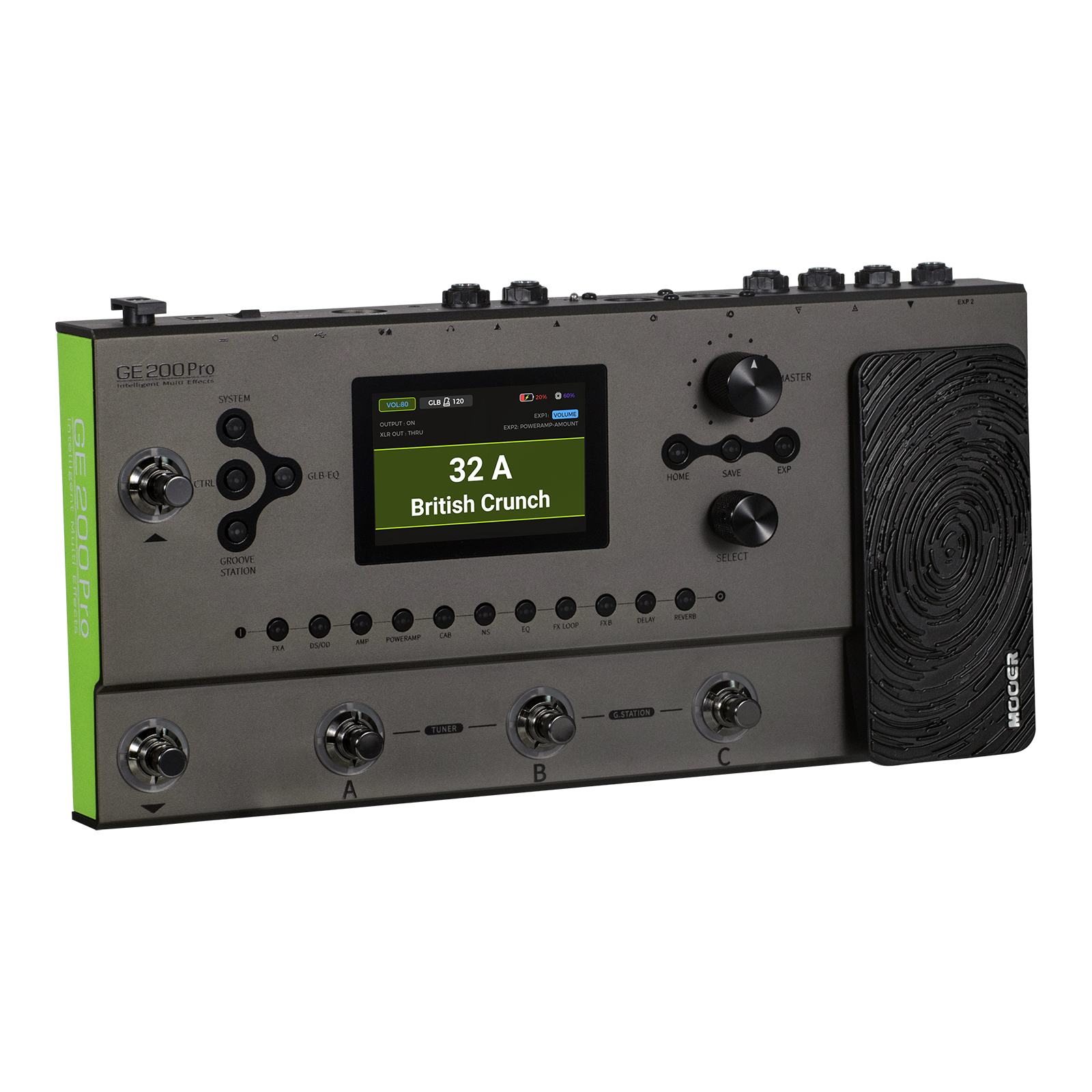 Pedalera Mooer GE200 Pro Pedal Multiefectos